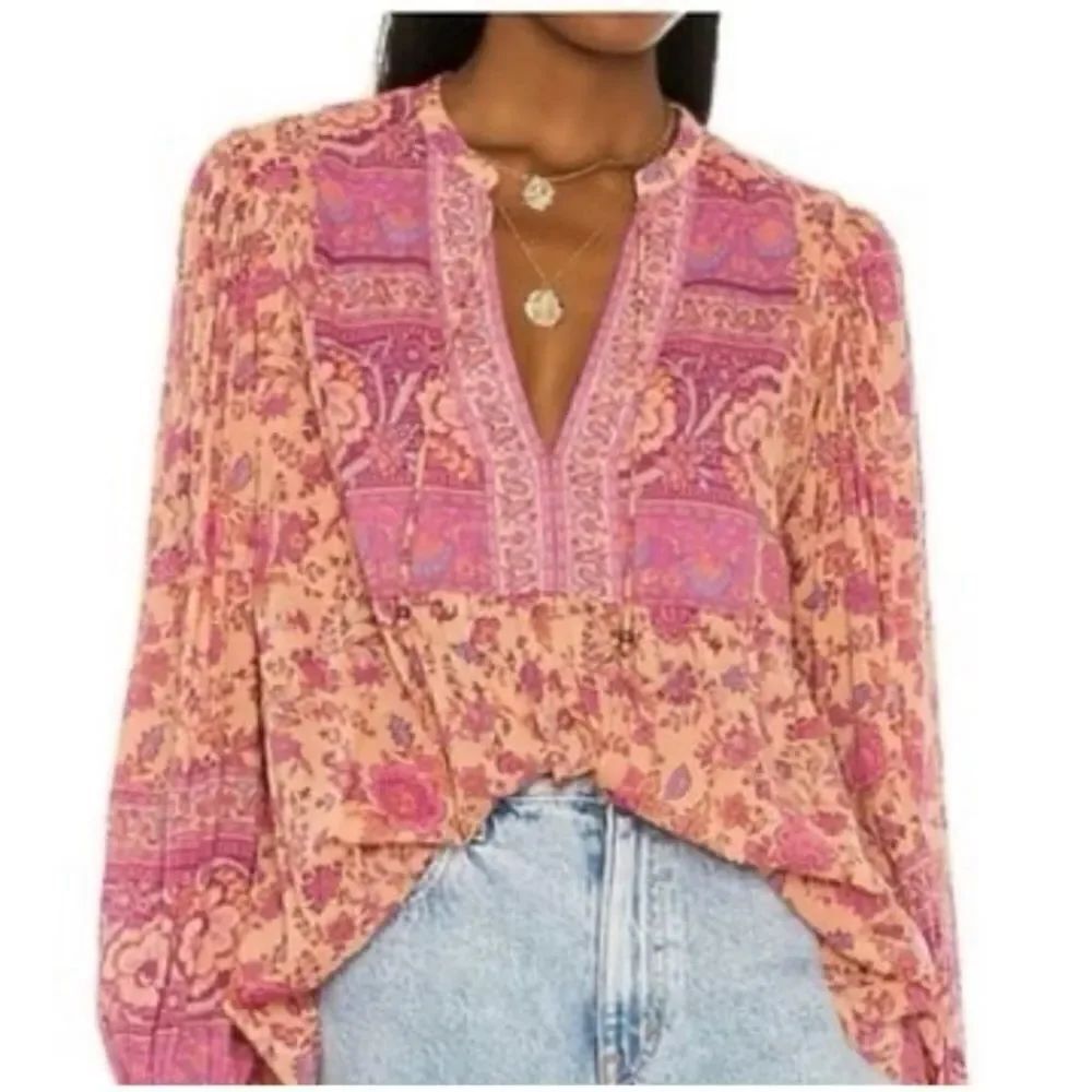 Spell & the Gypsy Folk Song Blouse Blossom Small Revolve